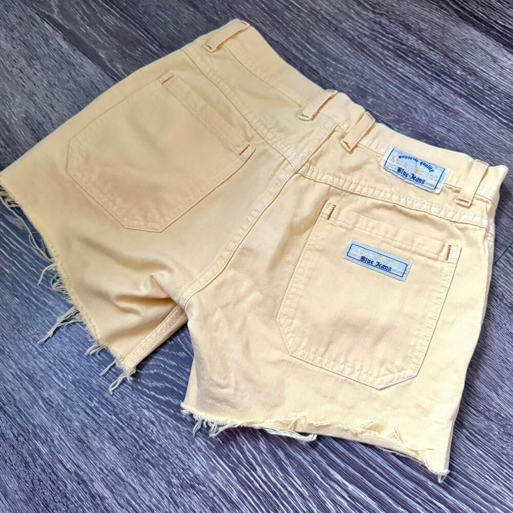 LUCKY BRAND Vintage Butter Yellow Cutoff Shorts